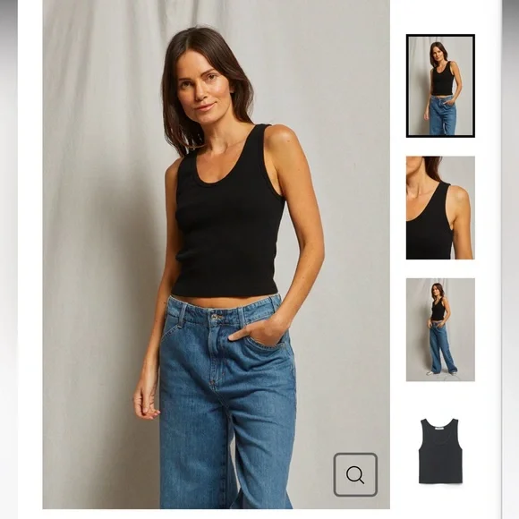 Perfectwhitetee Blondie tank top. Light blue. Size XS. - Picture 5 of 5